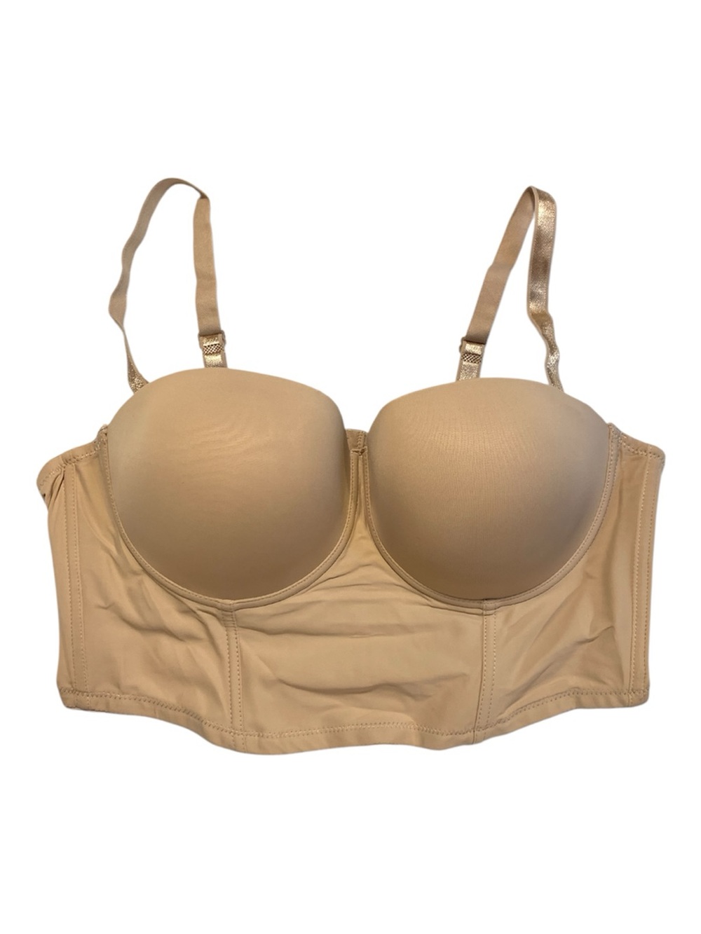 NWOT Longline Convertible Strapless Bra - Beige Size 44C